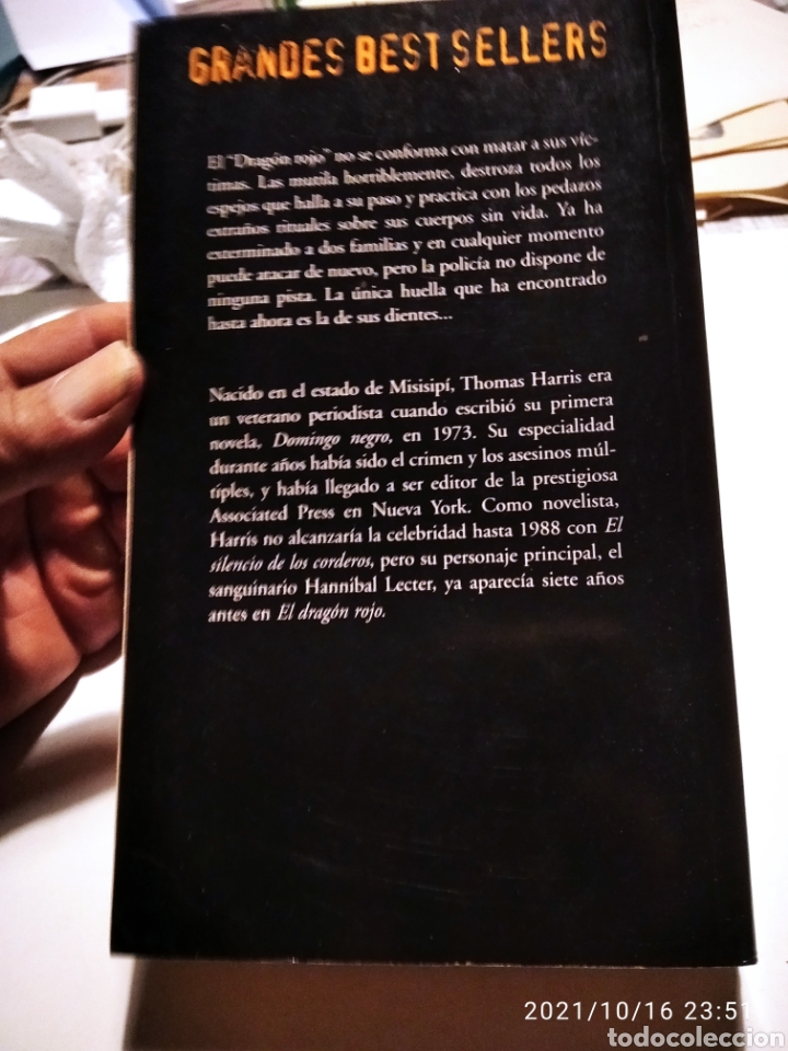 Libros de segunda mano: Libro El Drag&oacute;n Rojo, Thomas Harris - Foto 5