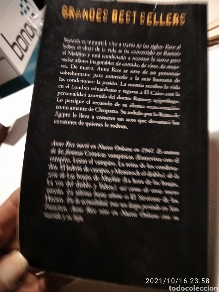 Libros de segunda mano: Libro La Momia, Anne Rice - Foto 4