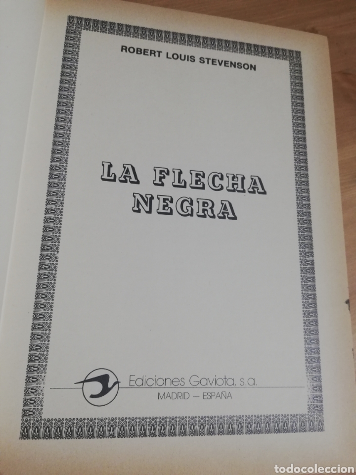 Libros de segunda mano: FLECHA NEGRA (ROBERT LOUIS STEVENSON) VERSI&Oacute;N &Iacute;NTEGRA - Foto 2