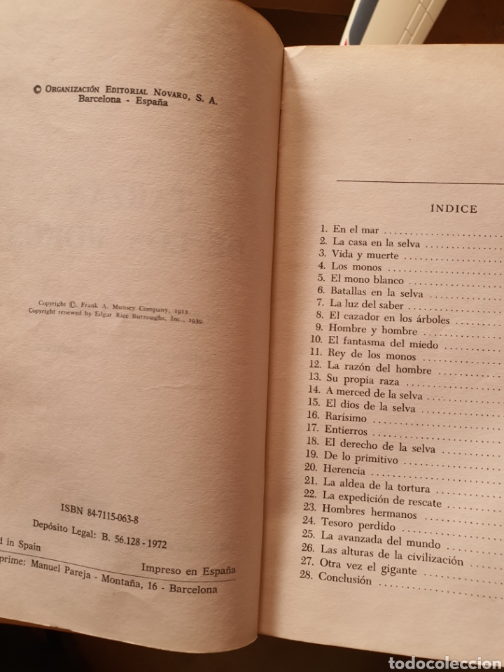Libros de segunda mano: Tarzan de los monos 1972 - Foto 2