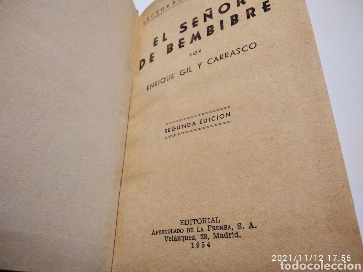 Libros de segunda mano: Libro El se&ntilde;or de Bembibre 1954 - Foto 2