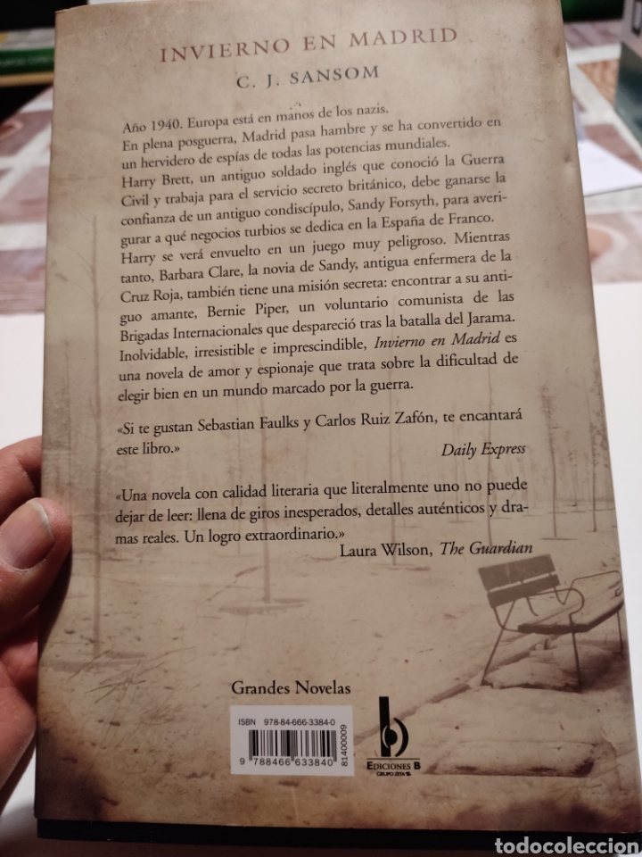 Libros de segunda mano: Libro invierno en Madrid,C,J.Sansom - Foto 4