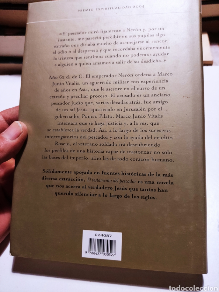 Libros de segunda mano: Libro El testamento del pescador de cesar Vidal - Foto 3