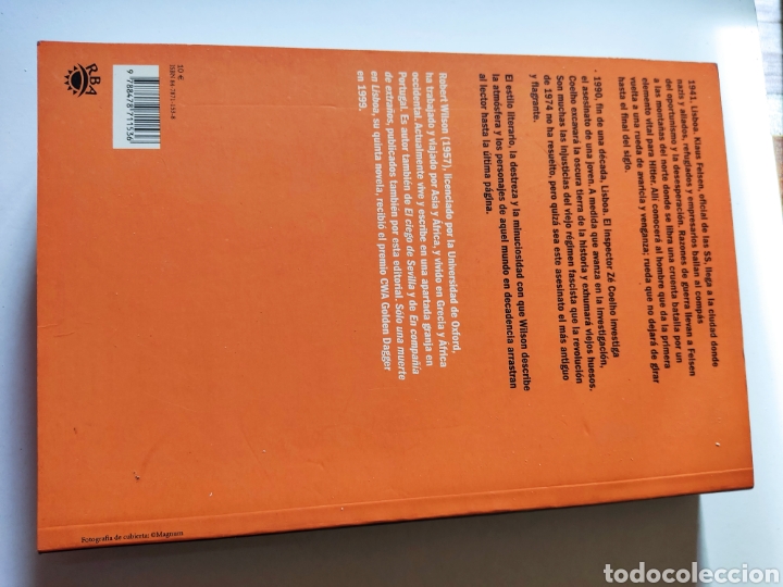 Libros de segunda mano: Libro Solo una muerte en Lisboa de Robert Wilson - Foto 2