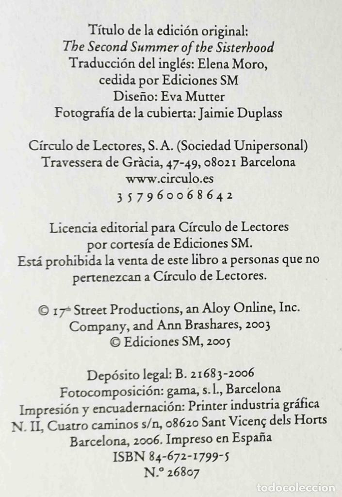 Libros de segunda mano: Segundo verano en vaqueros (Ann Brashares) - Foto 2