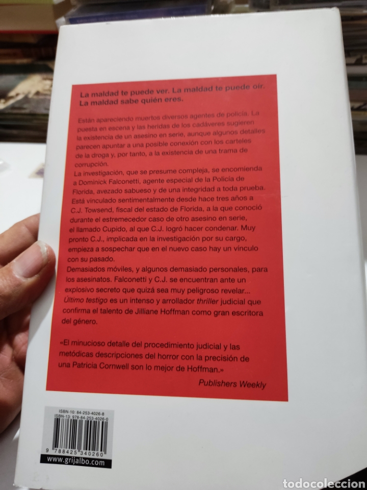 Libros de segunda mano: Libro &uacute;ltimo testigo,jilliane Hoffman - Foto 4