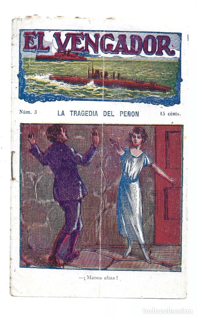 Libros de segunda mano: El vengador 3: la tragedia del pe&ntilde;&oacute;n, Publicaciones Mundial, buen estado. Colecci&oacute;n A.T.