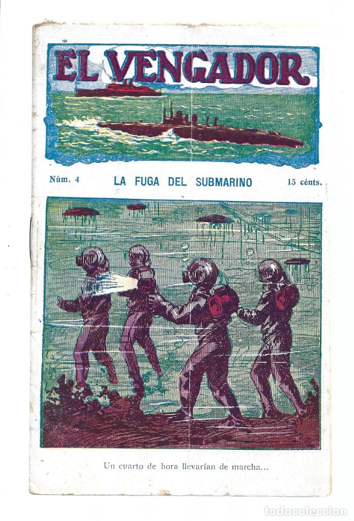 Libros de segunda mano: El vengador 4: la fuga del submarino, Publicaciones Mundial, buen estado. Colecci&oacute;n A.T.