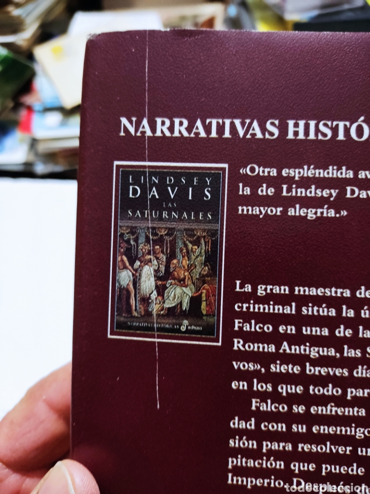 Libros de segunda mano: Libro Las saturnales de Lindsey Davis - Foto 6