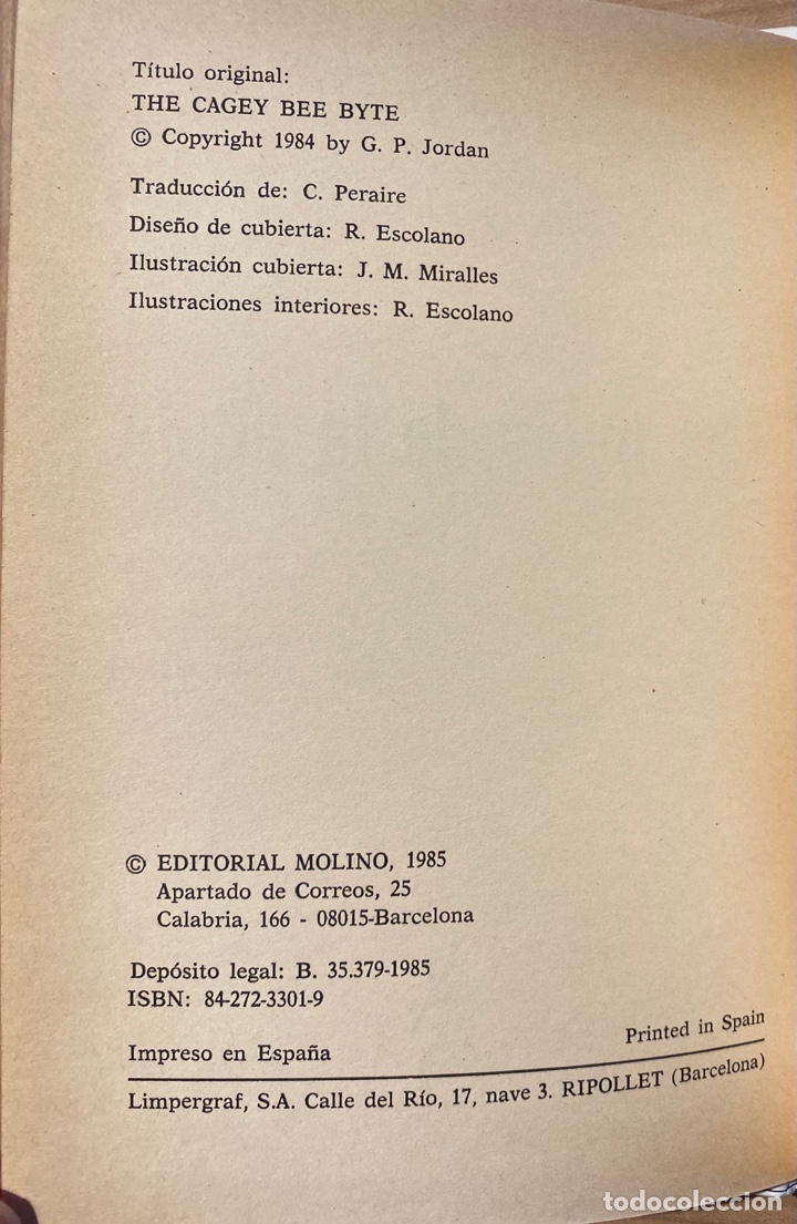 Libros de segunda mano: Micro-expertos 1. LOS BYTES DE LA ABEJA | G. P. Jordan - Foto 3