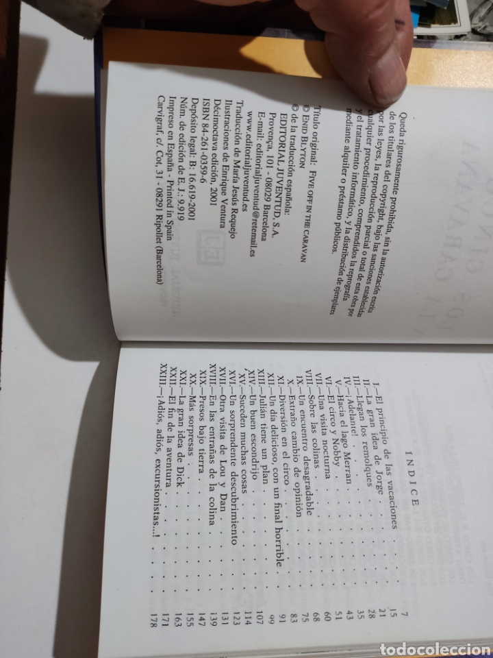 Libros de segunda mano: Libro Los cinco en la caravana - Foto 4