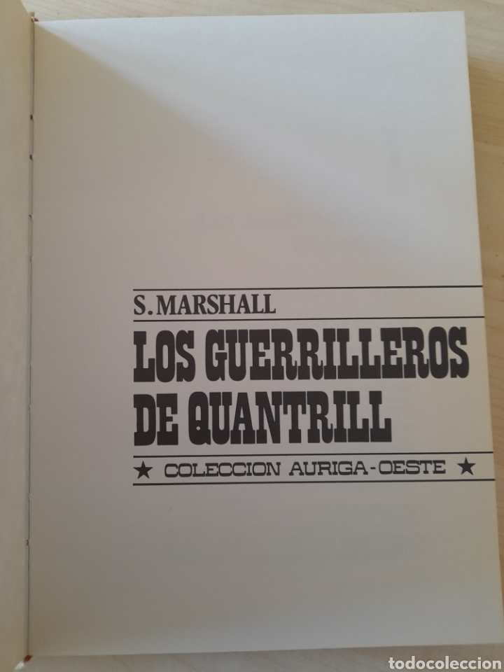 Libros de segunda mano: Los guerrilleros de Quantrill. S. Marshall - Foto 2