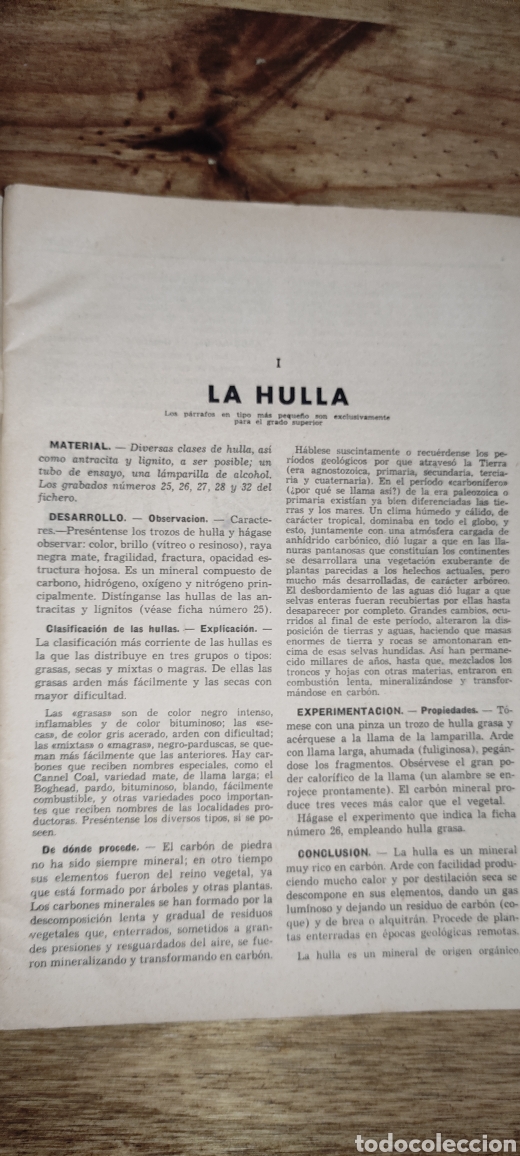 Libros de segunda mano: Lecciones de Cosas , La Hulla - Foto 3