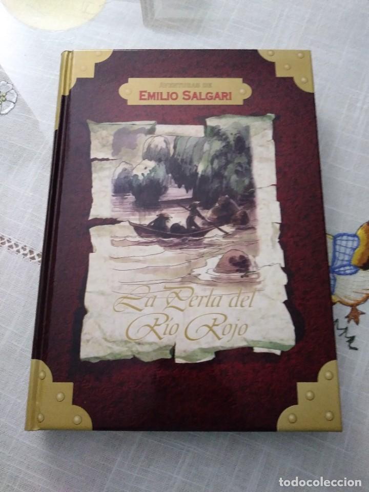 Libros de segunda mano: EMILIO SALGARI &rdquo;LA PERLA DEL R&Iacute;O ROJO&rdquo; - Foto 1