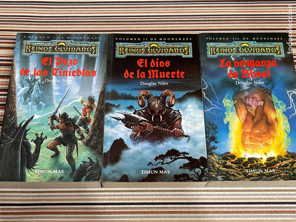 Libri di seconda mano: REINIS OLVIDADOS Moonshaes El pozo de las tinieblas. El dios de la muerte. La venganza de Bhaal