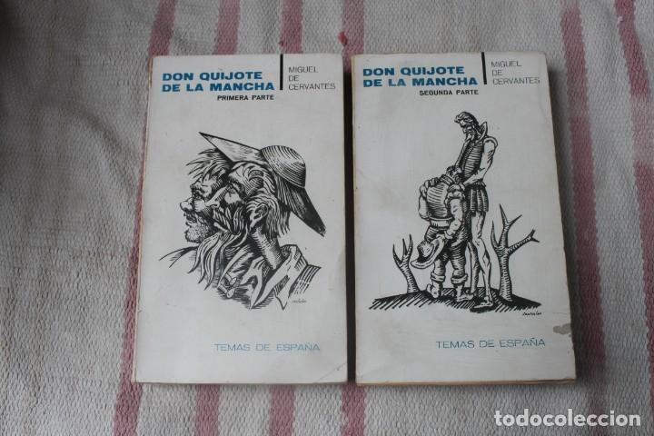 Libros de segunda mano: DON QUIJOTE DE LA MANCHA PRIMERA Y SEGUNDA PARTE ; TEMAS DE ESPA&Ntilde;A: TAURUS