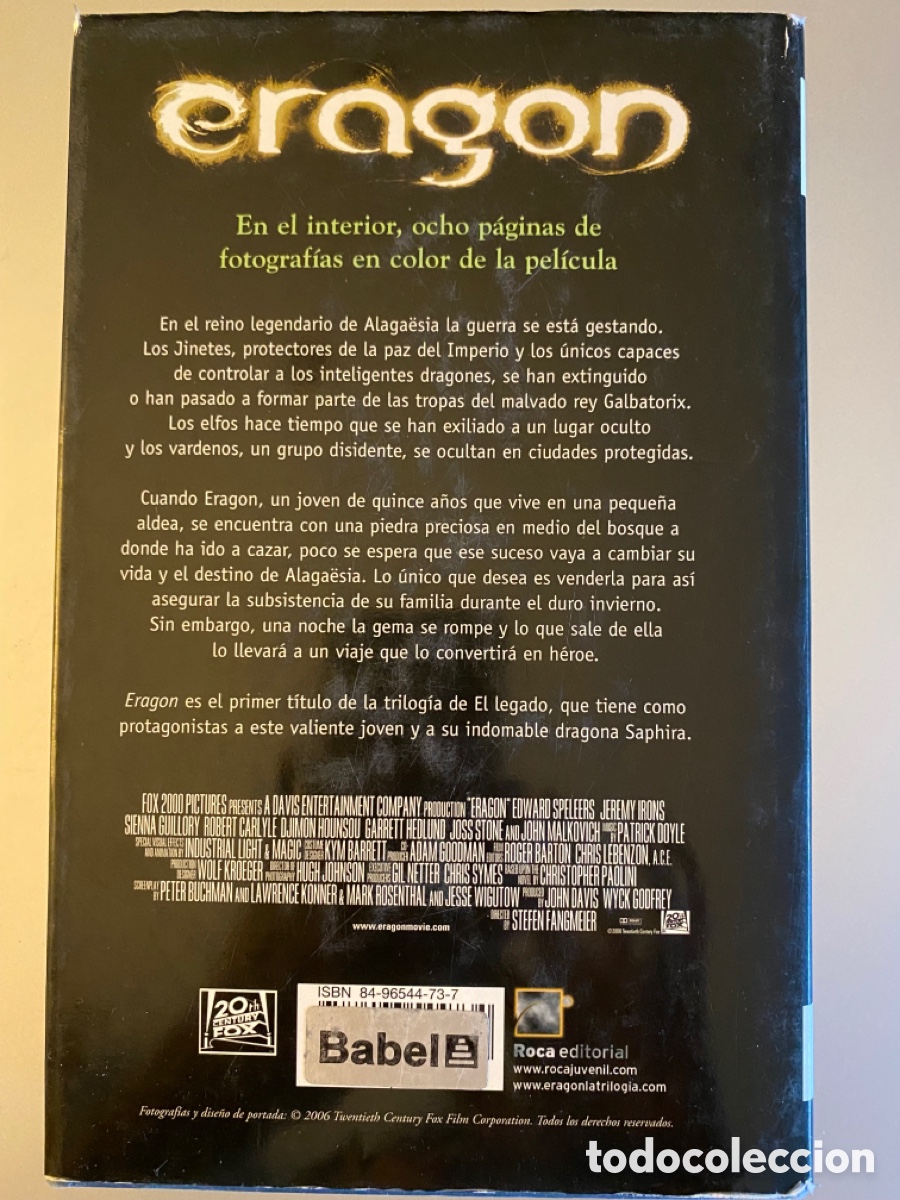 Libros de segunda mano: Eragon - Foto 2