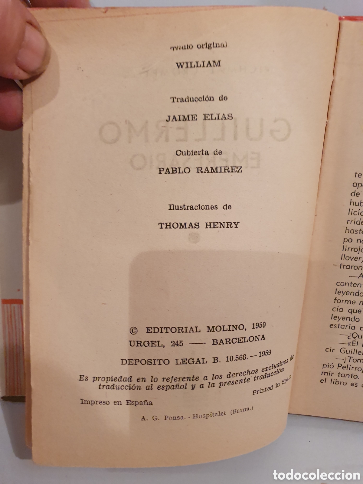 Libros de segunda mano: GUILLERMO. EDICIONES MOLINO. LOTE DE 4 LIBROS. - Foto 5