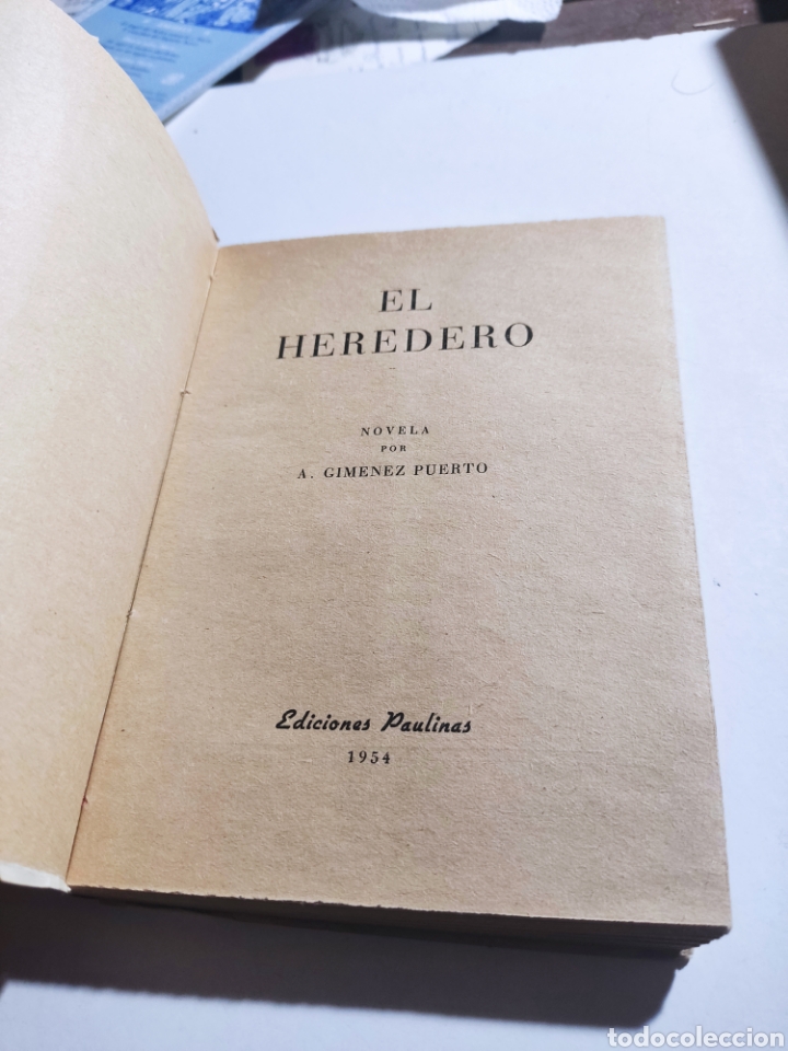 Libros de segunda mano: Libro El heredero de A.gimenez puerto 1954 - Foto 4
