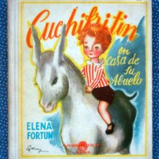 Libros de segunda mano: CUCHIFRITIN EN CASA DE SU ABUELO-ELENA FORTUN-1957. Lote 377482679