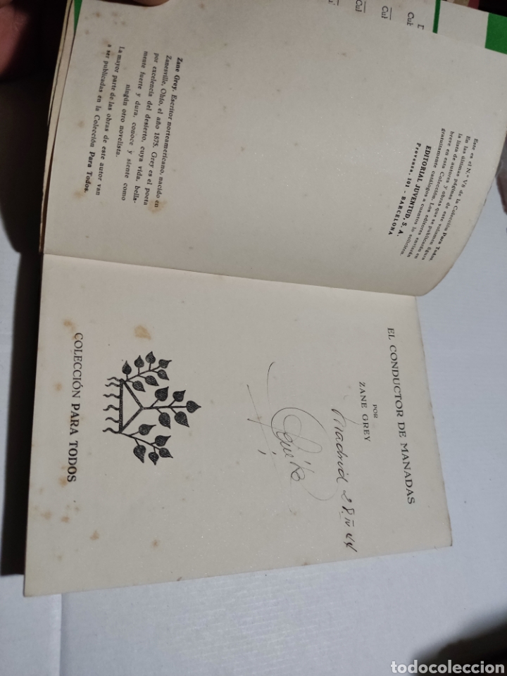Libros de segunda mano: Libro El conductor de manadas,zane grey 1943 - Foto 4