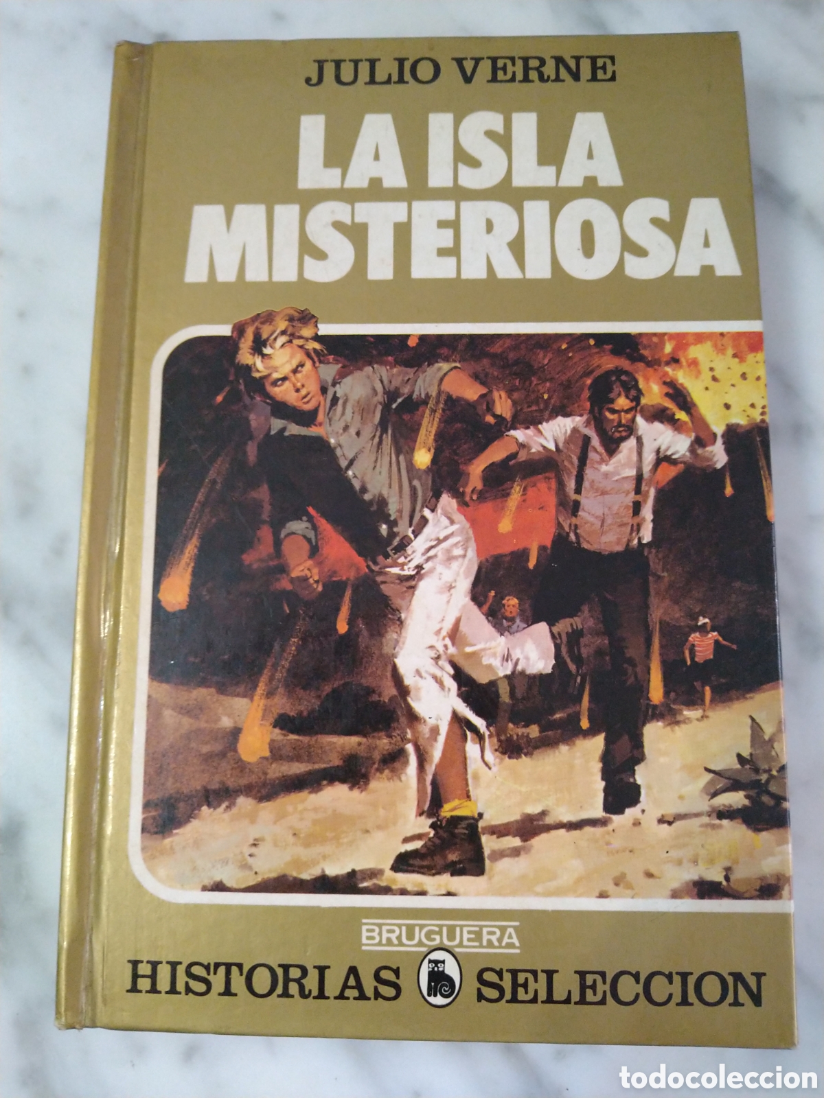 Libros de segunda mano: La Isla Misteriosa. Julio Verne Bruguera texto + ilustraciones