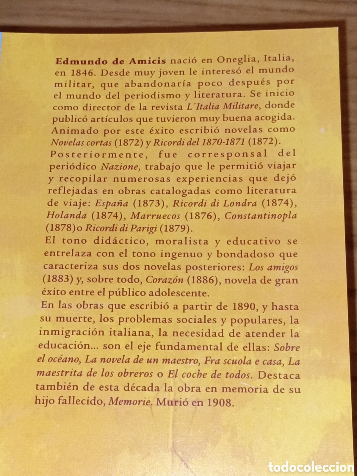 Libros de segunda mano: Coraz&oacute;n. Versi&oacute;n integra. Edmundo de Amicis. Everest - Foto 3