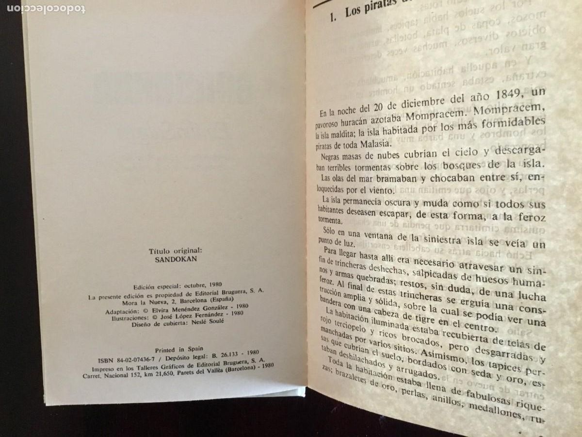 Libros de segunda mano: SANDOKAN - Foto 2