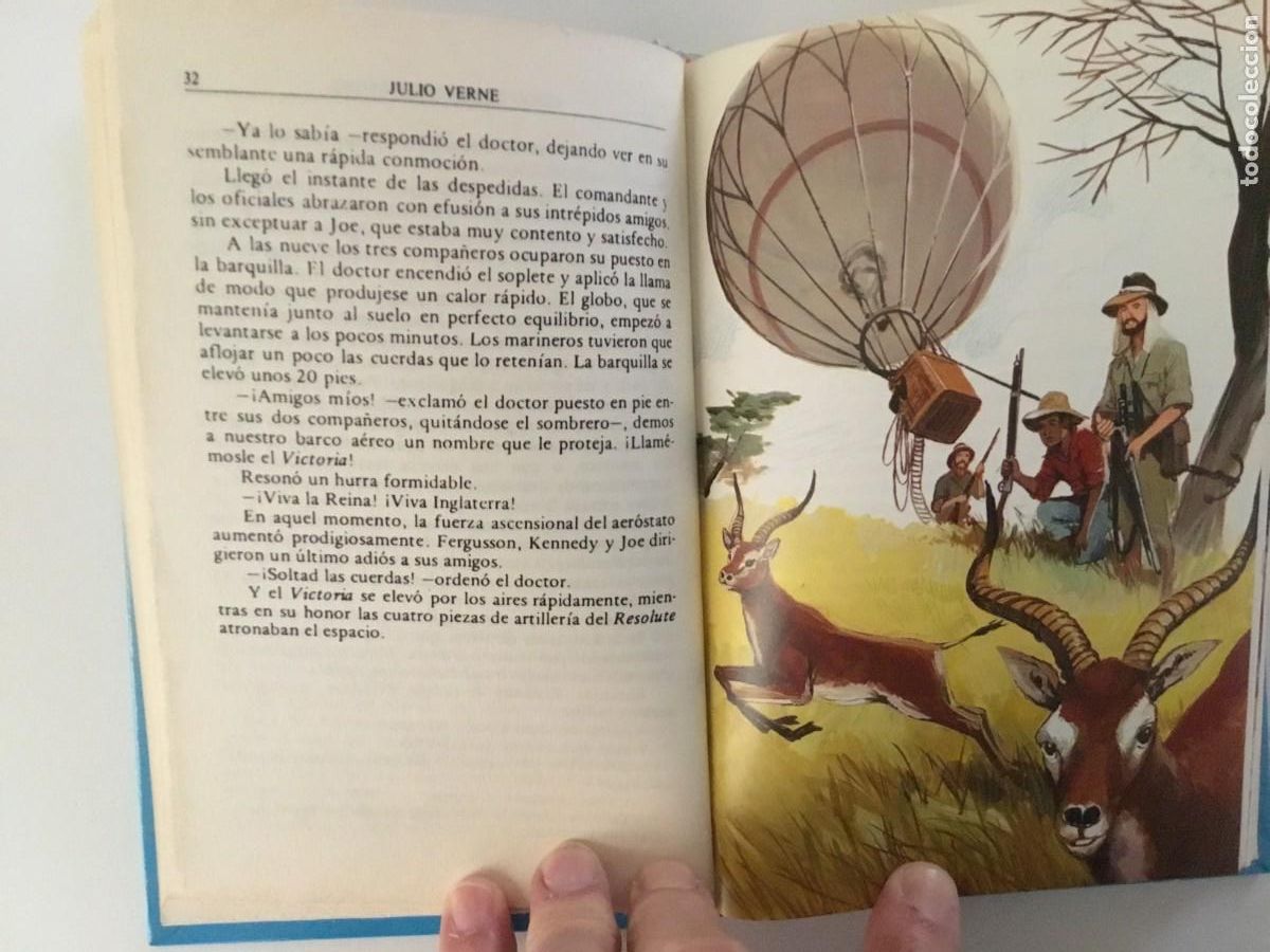 Libros de segunda mano: CINCO SEMANAS EN GLOBO - Foto 3
