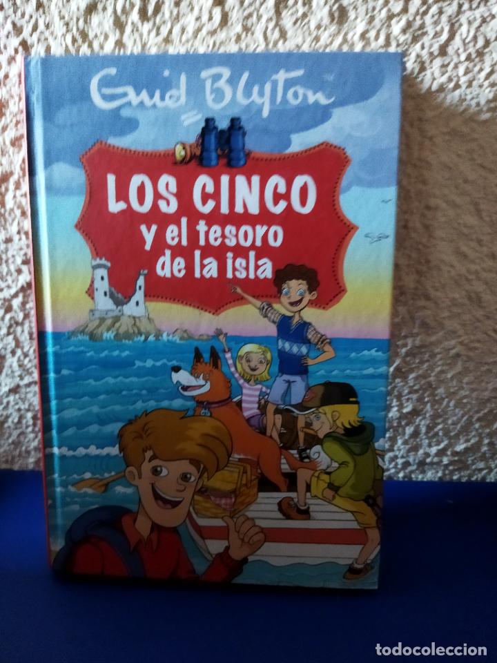 Libros de segunda mano: Los cinco y el tesoro de la isla - Foto 1