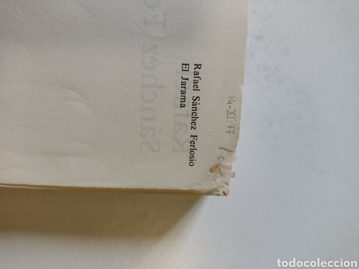 Libros de segunda mano: Libro Rafael S&aacute;nchez ferlosio, El Jarama - Foto 2