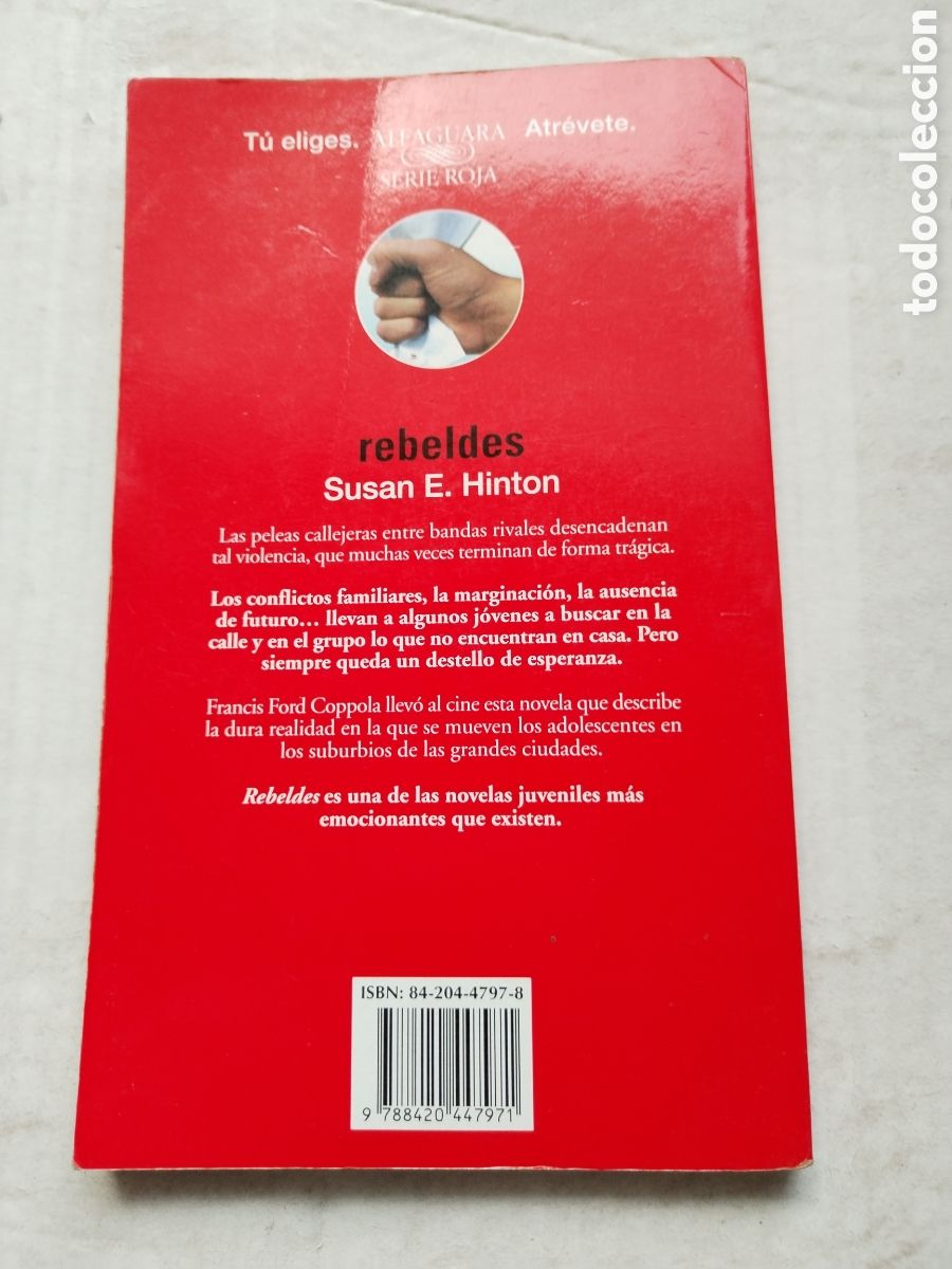 Libros de segunda mano: REBELDES/SUSANA E. HINTON - Foto 3