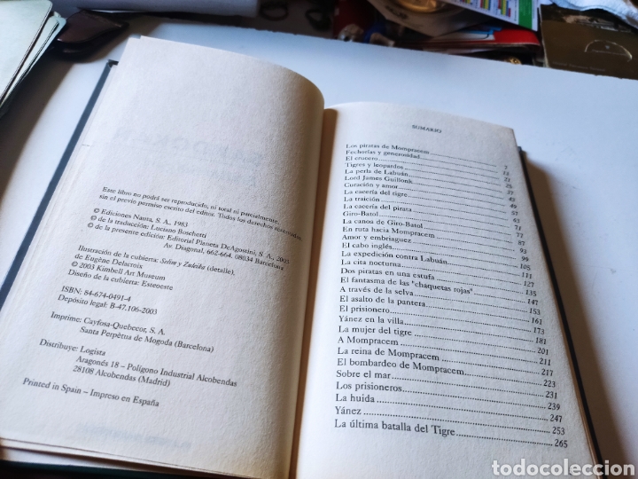Libros de segunda mano: Libro sandokan, Emilio salgari - Foto 2
