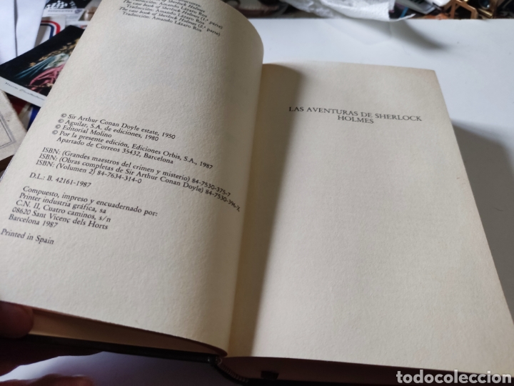 Libros de segunda mano: Libro Sherlock Holmes,sir Arthur Conan Doyle - Foto 2