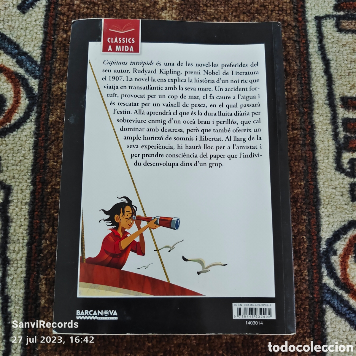 Libros de segunda mano: CAPITANS INTREPIDS (RUDYARD KIPLING) (CLASSICS A MIDA, BARCANOVA) - Foto 2