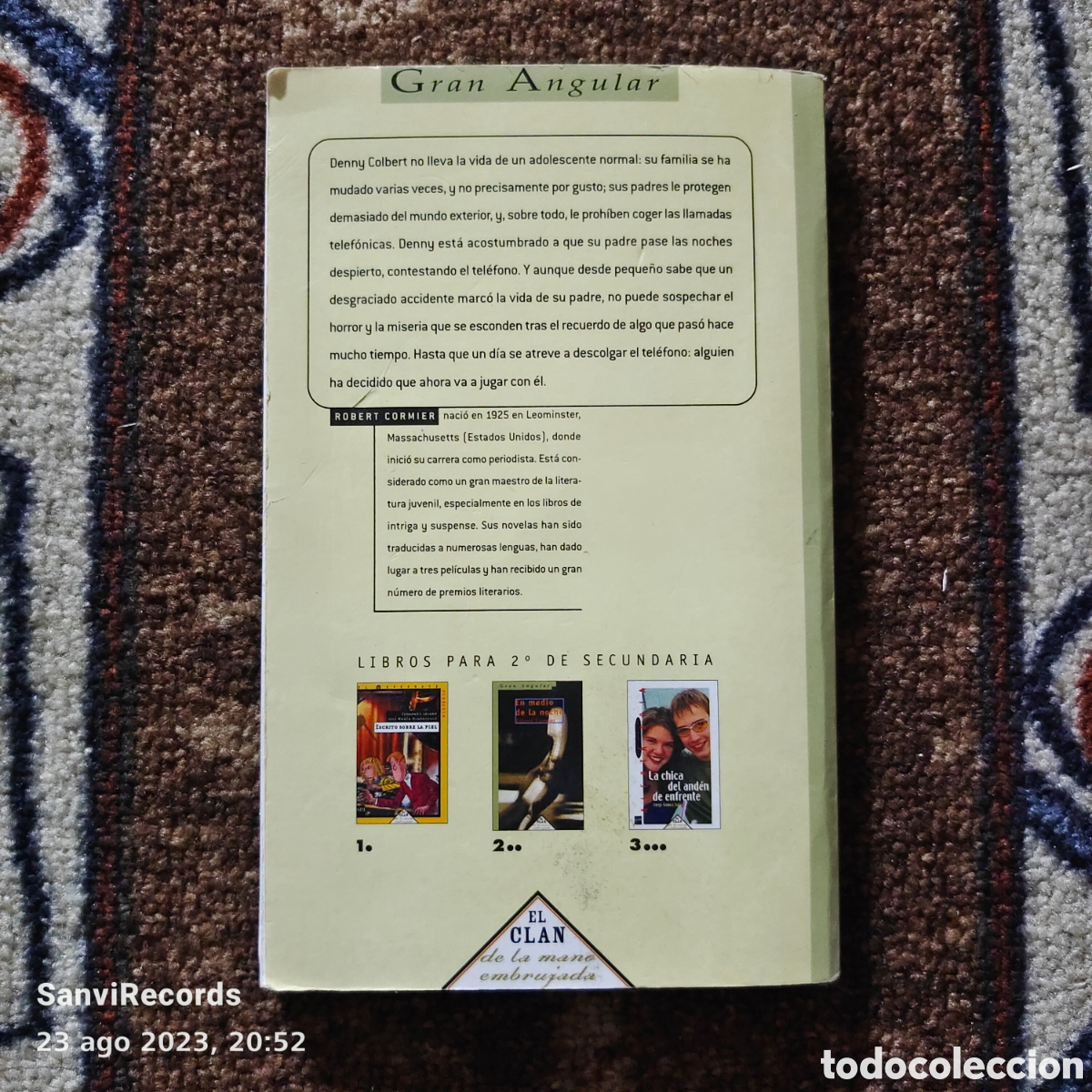 Libros de segunda mano: EN MEDIO DE LA NOCHE (ROBERT CORMIER) (SM, GRAN ANGULAR) - Foto 2
