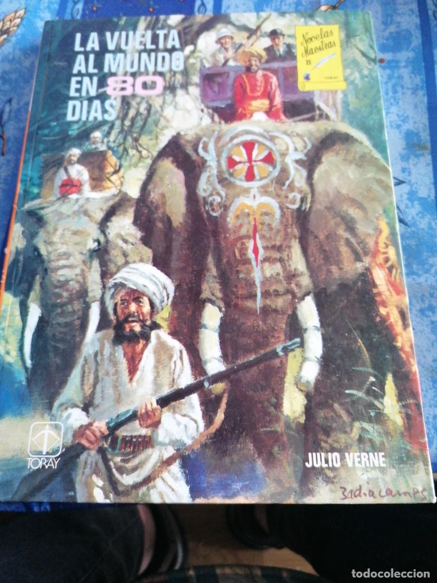 Libros de segunda mano: La vuelta al mundo en 80 d&iacute;as-novelas maestras-toray-Julio Verne