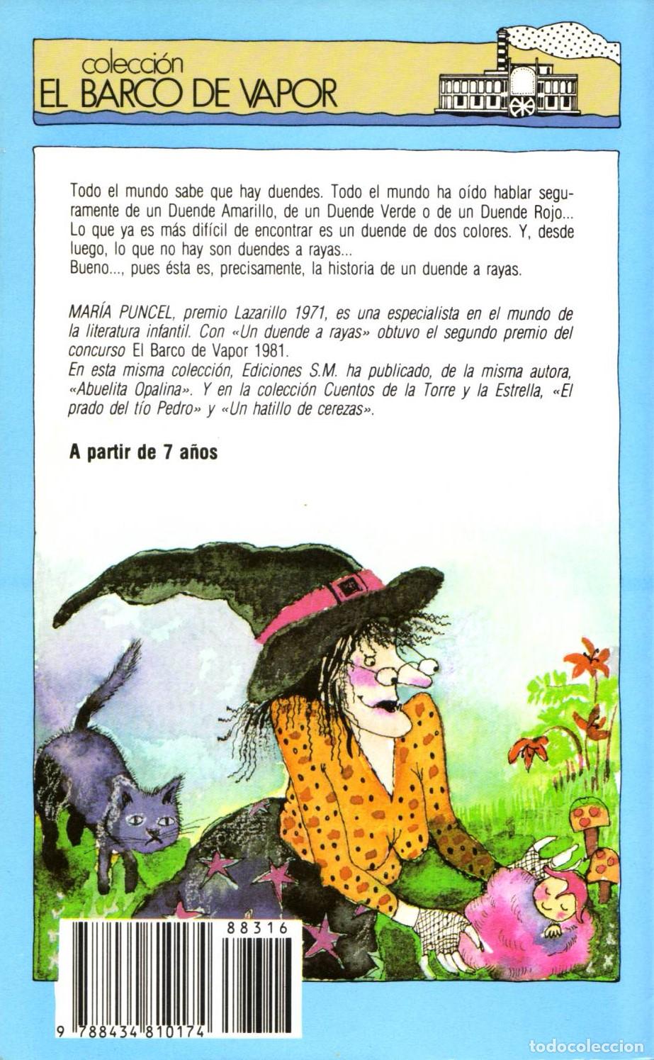 Libros de segunda mano: Un duende a rayas - Puncel, Maria - Foto 2