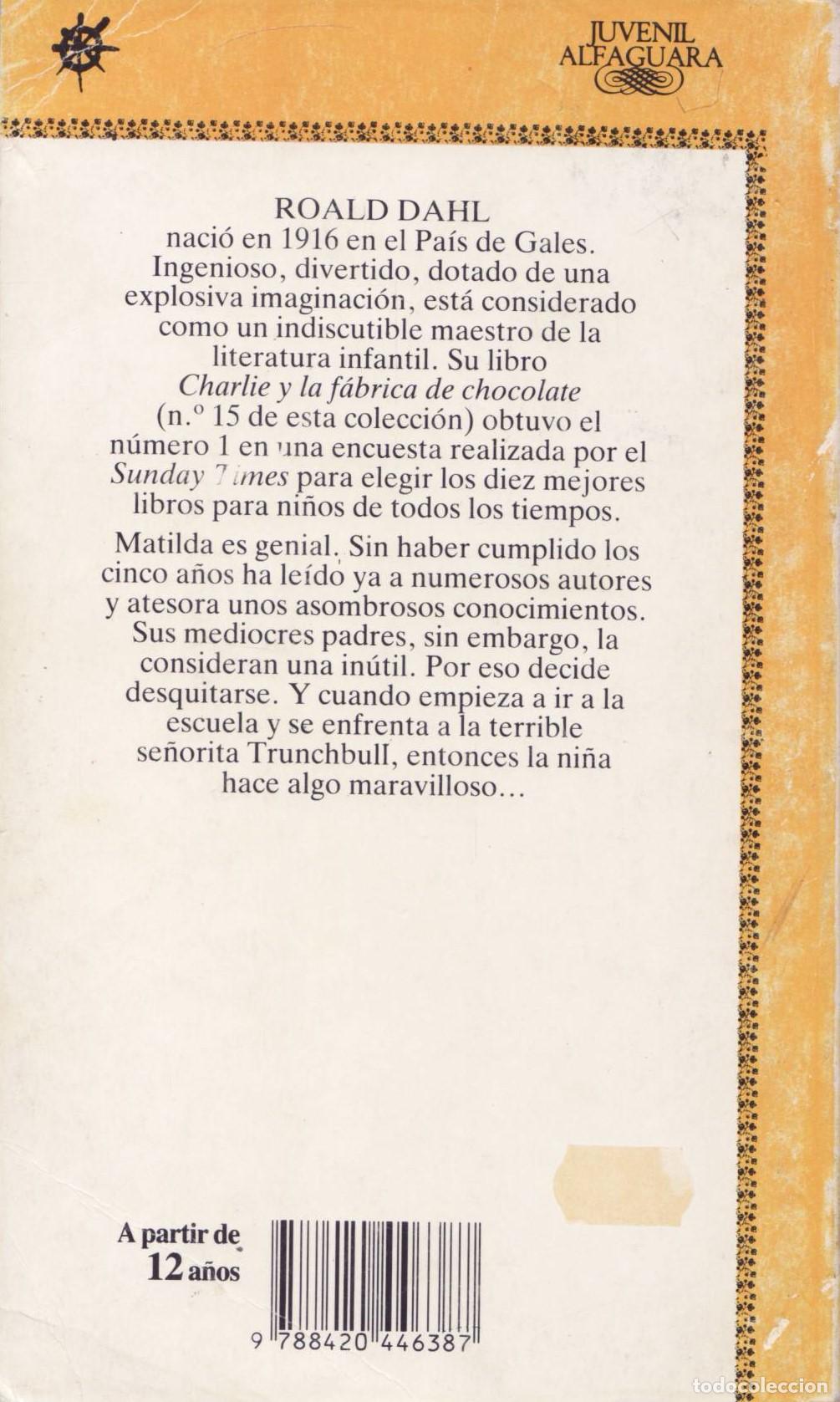 Libros de segunda mano: Matilda - Dahl, Roald - Foto 3