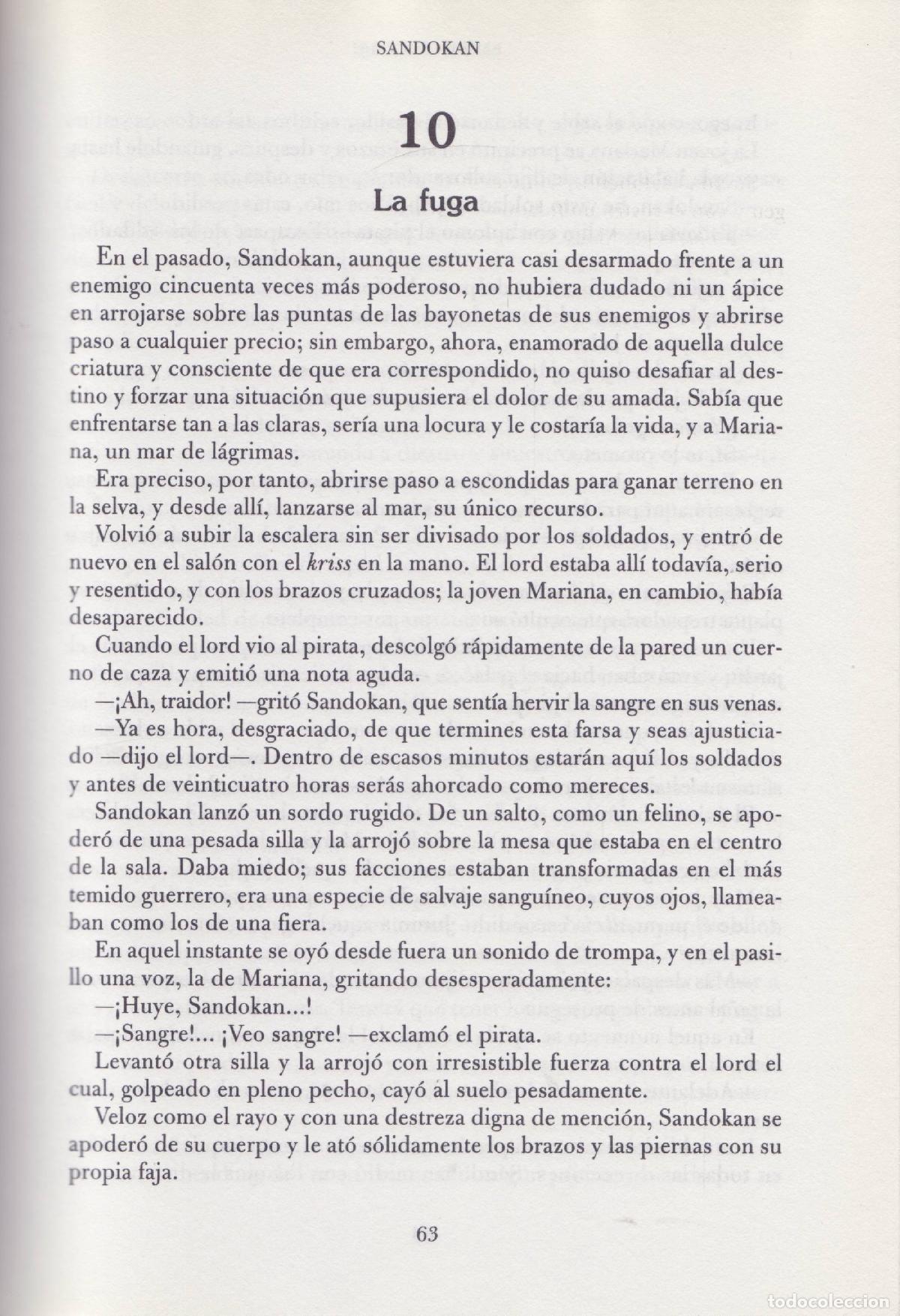 Libros de segunda mano: Sandokan - Salgari, Emilio - Foto 3