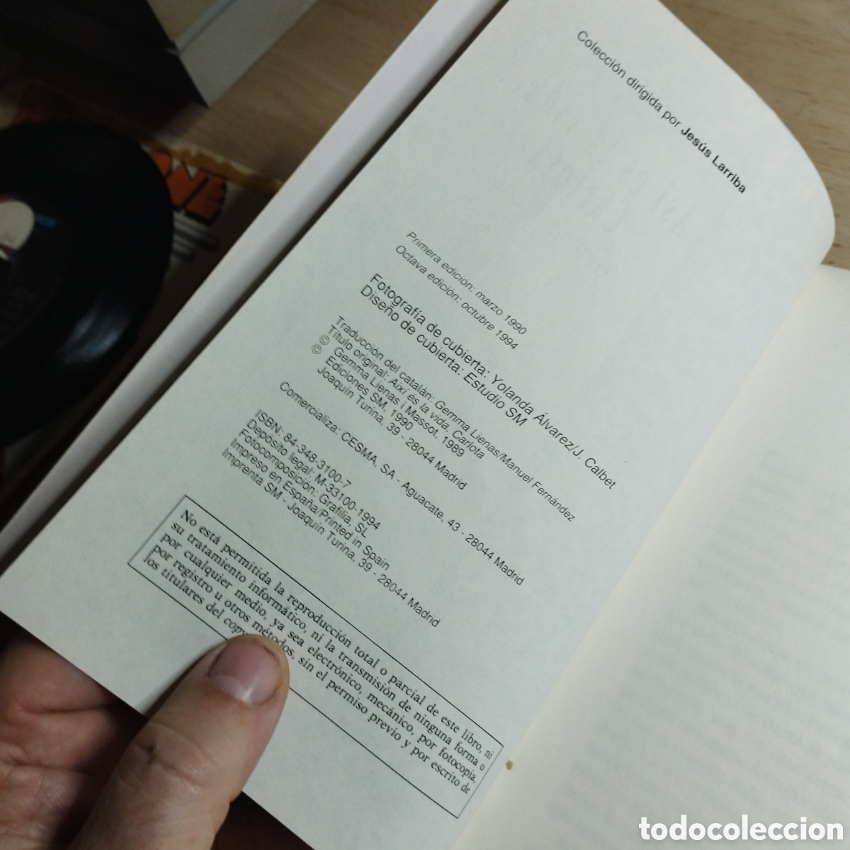 Libros de segunda mano: As&iacute; es la vida, Carlota. Gemma Lienas. Gran angular. Ediciones SM. - Foto 5