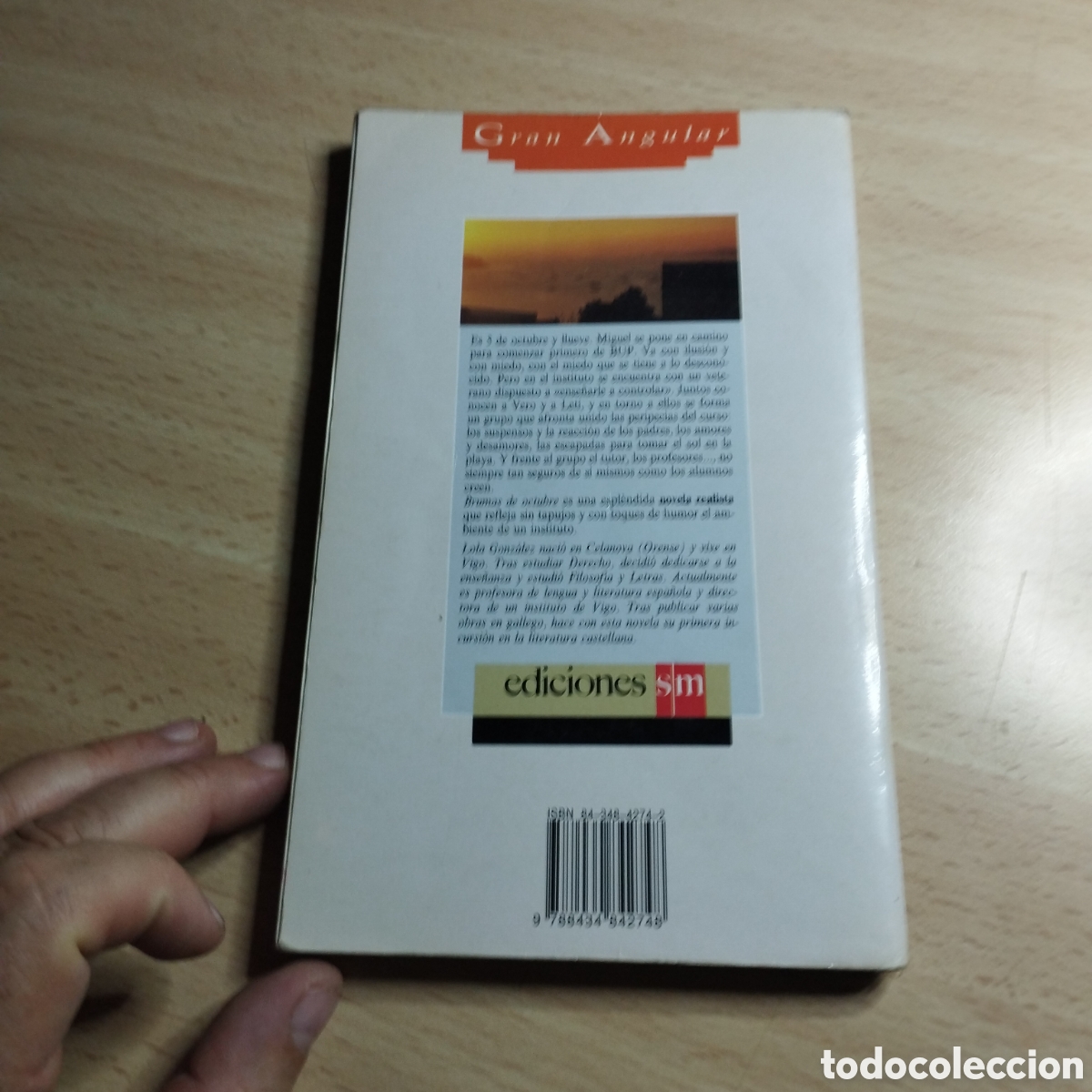 Libros de segunda mano: Brumas de Octubre. Lola Gonz&aacute;lez. Gran Angular.ediciones SM. - Foto 2