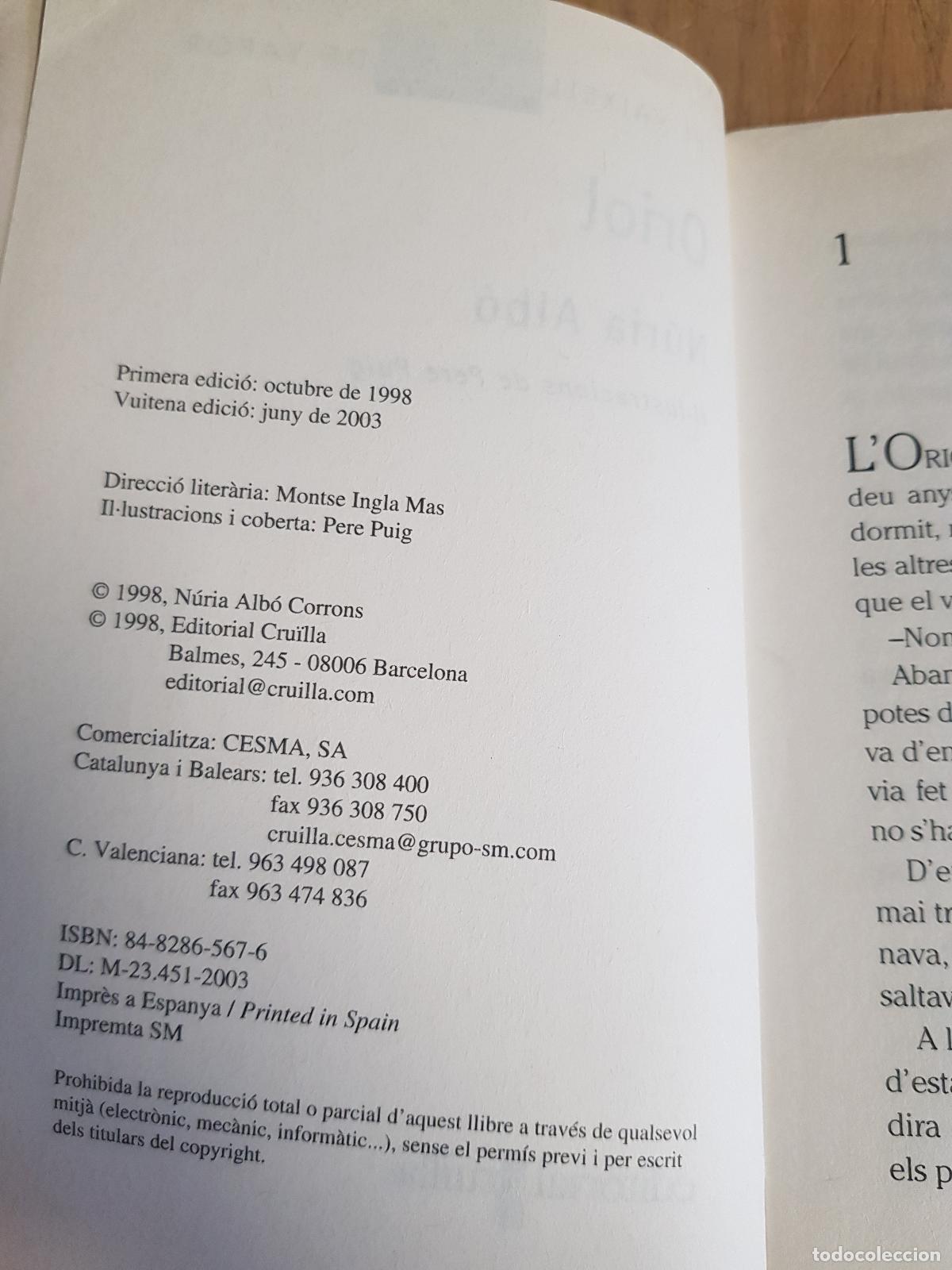 Libros de segunda mano: Oriol - N&uacute;ria Alb&oacute; - Foto 4