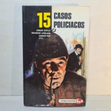 Libros de segunda mano: 15 CASOS POLICIACOS - LIBRO PUBLICACIONES FHER - AÑO 1970 / 18