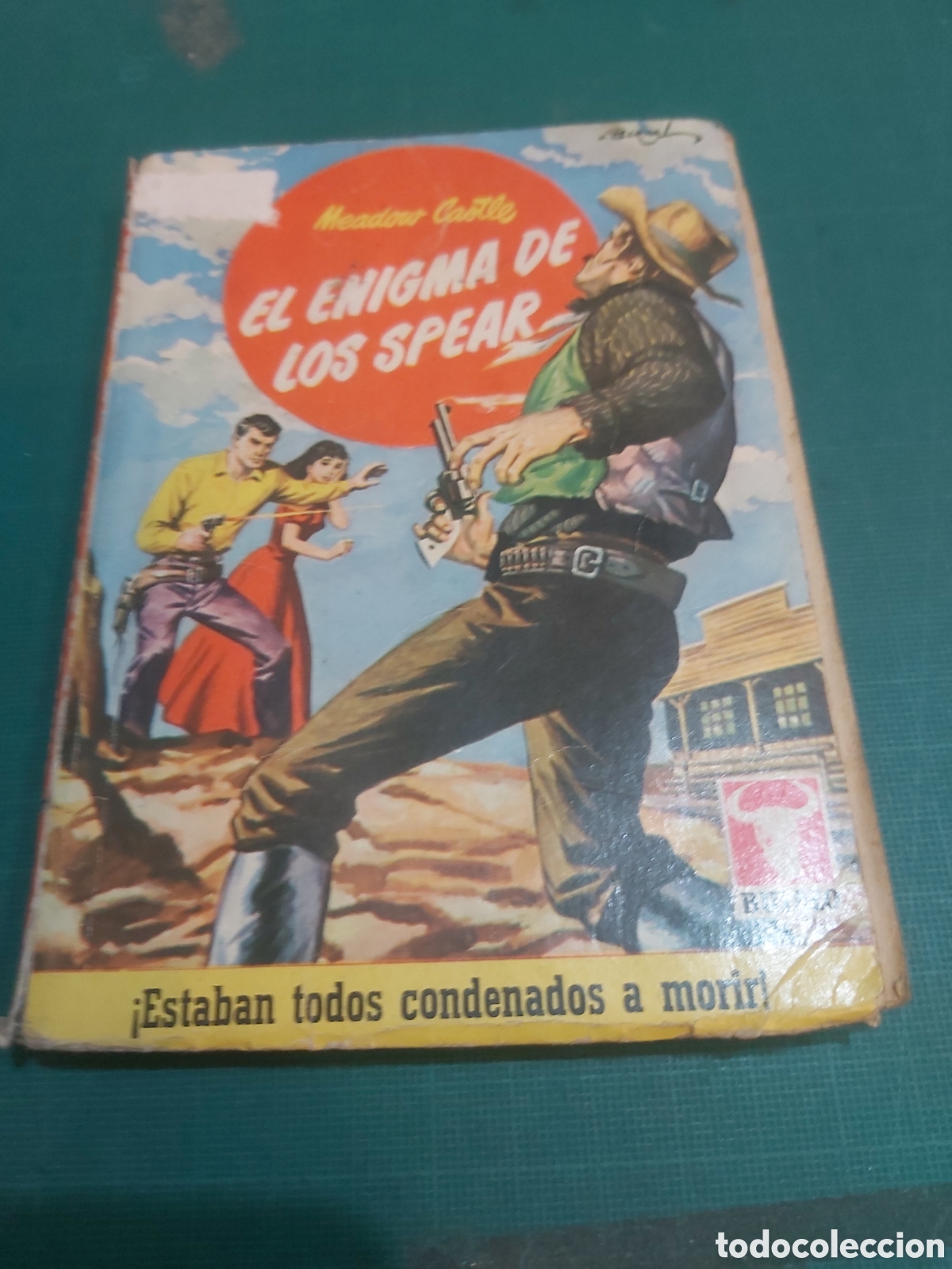 Libros de segunda mano: Bufalo novela vaqueros oeste meidoro Castle el enigma de los Spears 1959