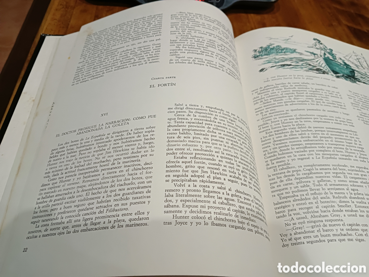 Libros de segunda mano: La isla del Tesoro. - Foto 4