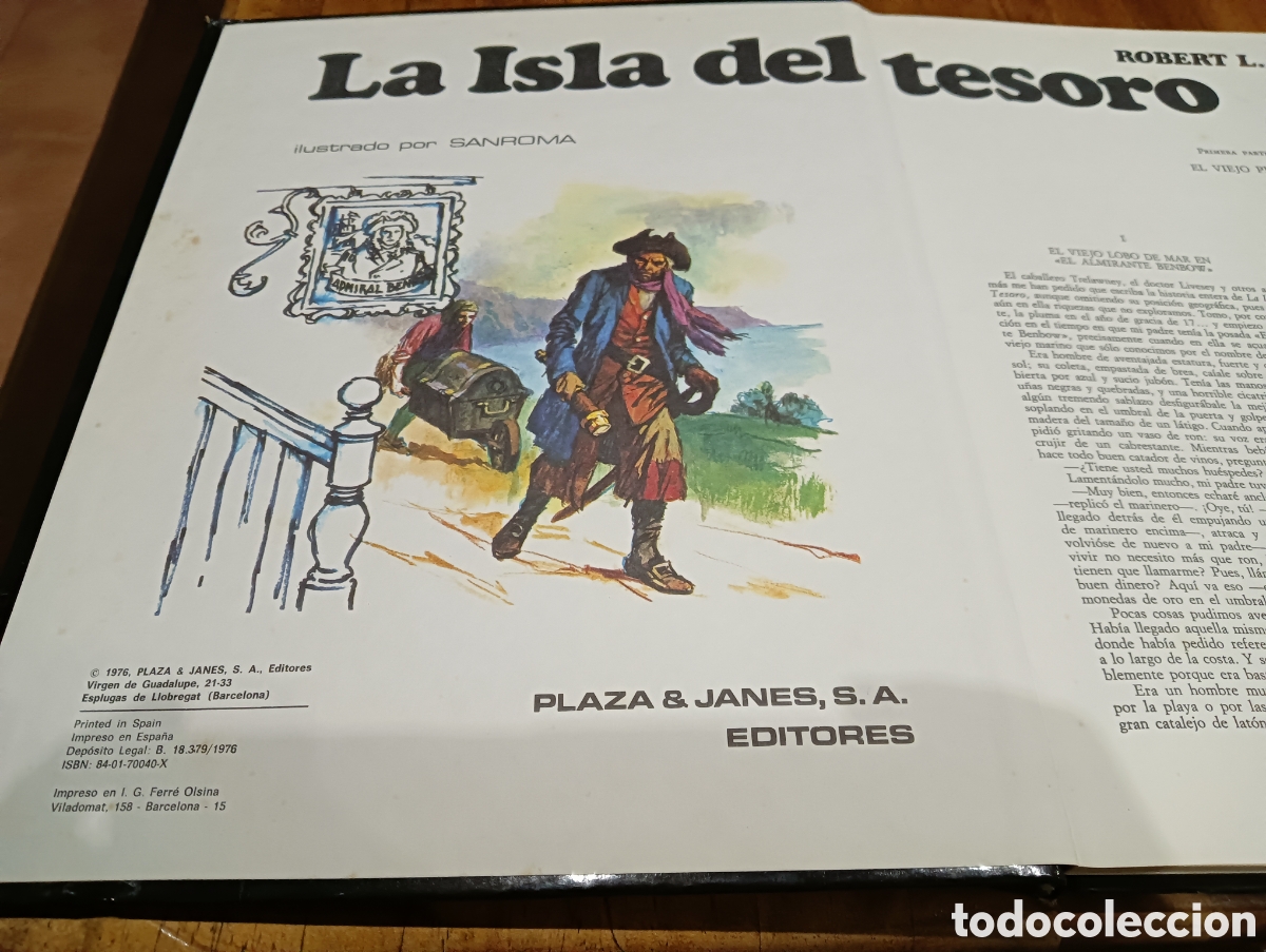 Libros de segunda mano: La isla del Tesoro. - Foto 7