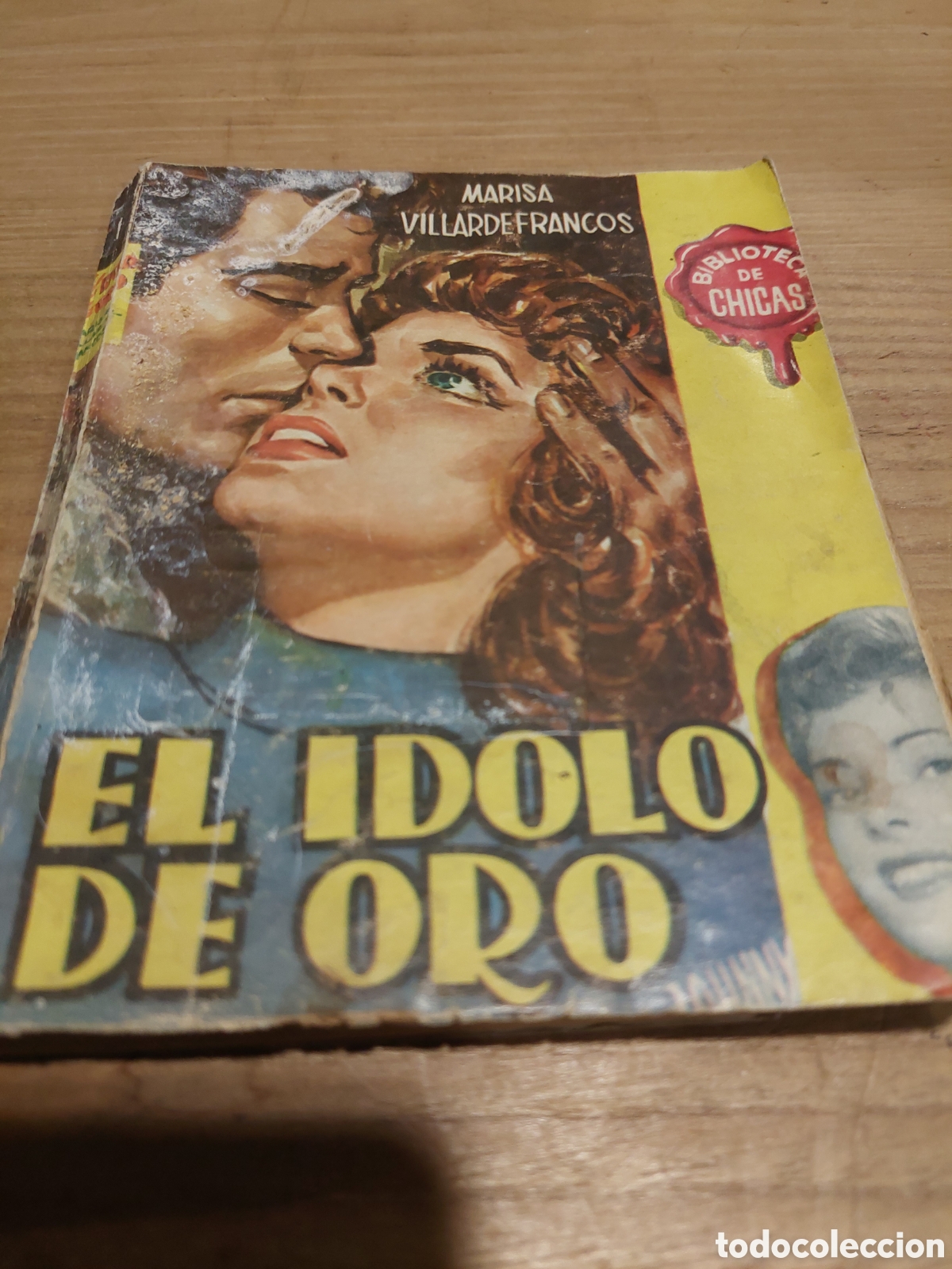Libros de segunda mano: Mar&iacute;a Villardefrancos biblioteca chicas el &iacute;dolo de oro 161 primer edici&oacute;n 1957 portada Johnny cid