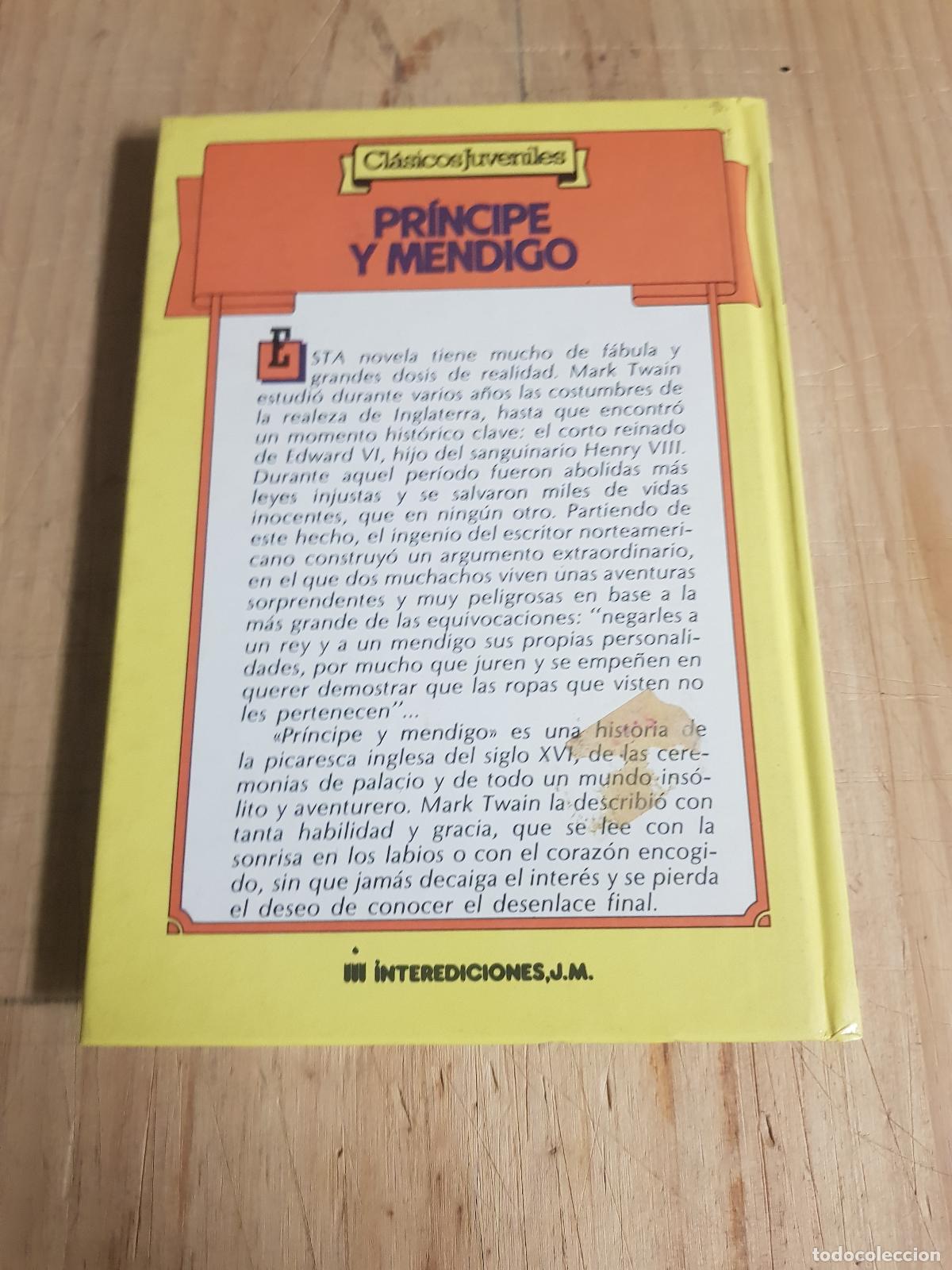 Libros de segunda mano: Pr&iacute;ncipe y mendigo - Mark Twain - Foto 2