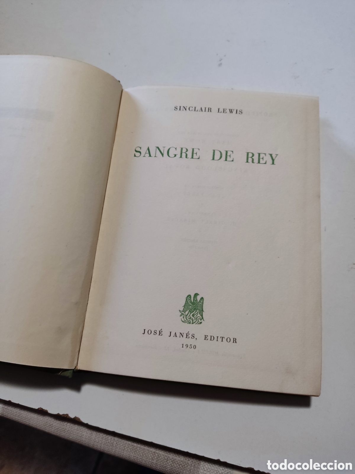 Libros de segunda mano: Libro sangre de Rey de sinclair Lewis 1950 - Foto 2